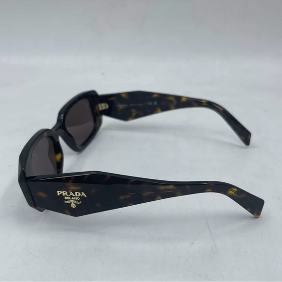 Prada Women\'s Rectangle Sunglasses Tortoise Brown NEW main image 5